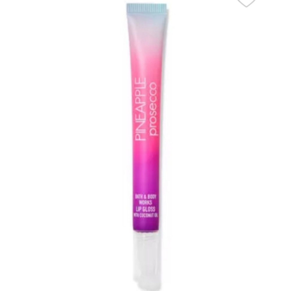 Bath & Body Works Pink and Purple Lip Gloss Sleek Design